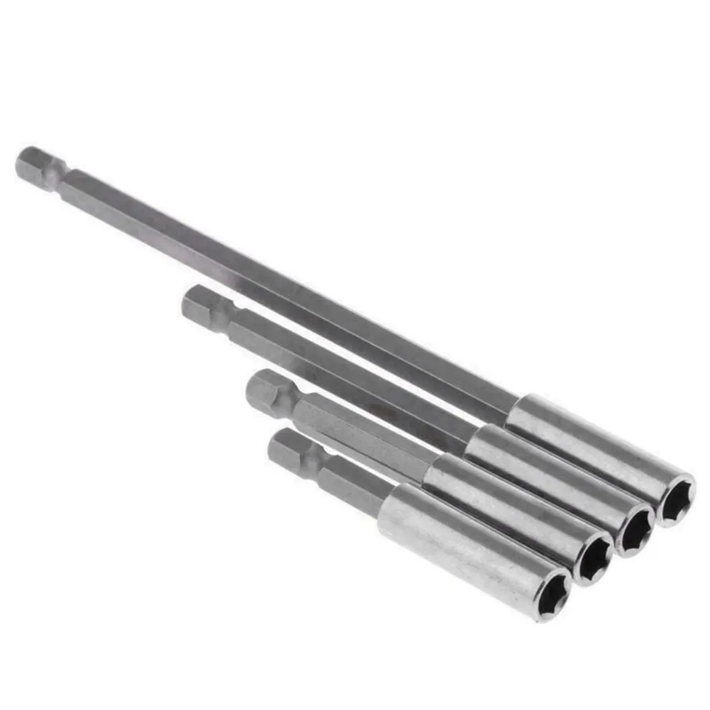 

4pcs Hex Bit Tip Rod Socket Bit Adapter Set Electric Screwdriver Extension Connecting Rod 1/4'' Shank For Exchang Sleeve Joint