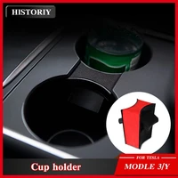 for tesla model y 2022 accessories center console cup stopper model3 car water cup holder abs model three 2020