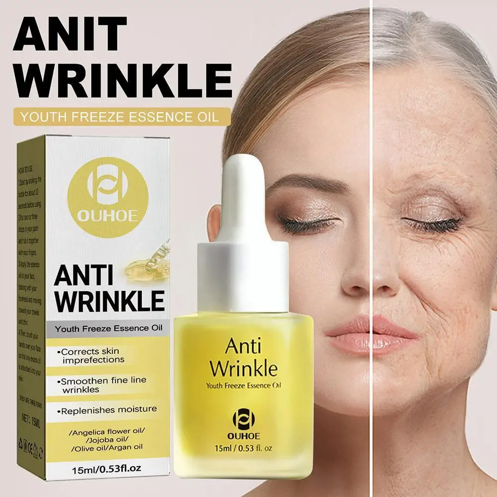 

Anti-Wrinkle Youth Freeze Essence Oil Anti Aging Face Line Care Essence Fine Improve Firming Dull Moisturizing Skin Fade J9O5