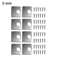 48pcs hinge repair plate for cabinet furniture drawer window stainless steel plate repair accessory furniture accessories