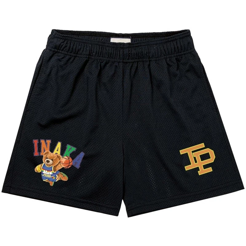 

Hot Sale Inaka Men's and Women's Mesh IP Shorts Basketball Shorts Fitness Workout Street Jogging Casual Quick Dry Beach Shorts