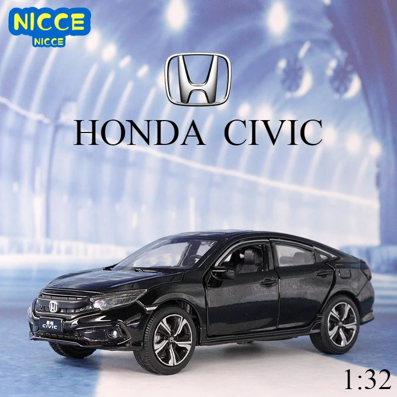 Nicce 1:32 honda civic diecasts veículos de brinquedo metal modelo carro som luz coleção carro brinquedos para crianças presente natal a107