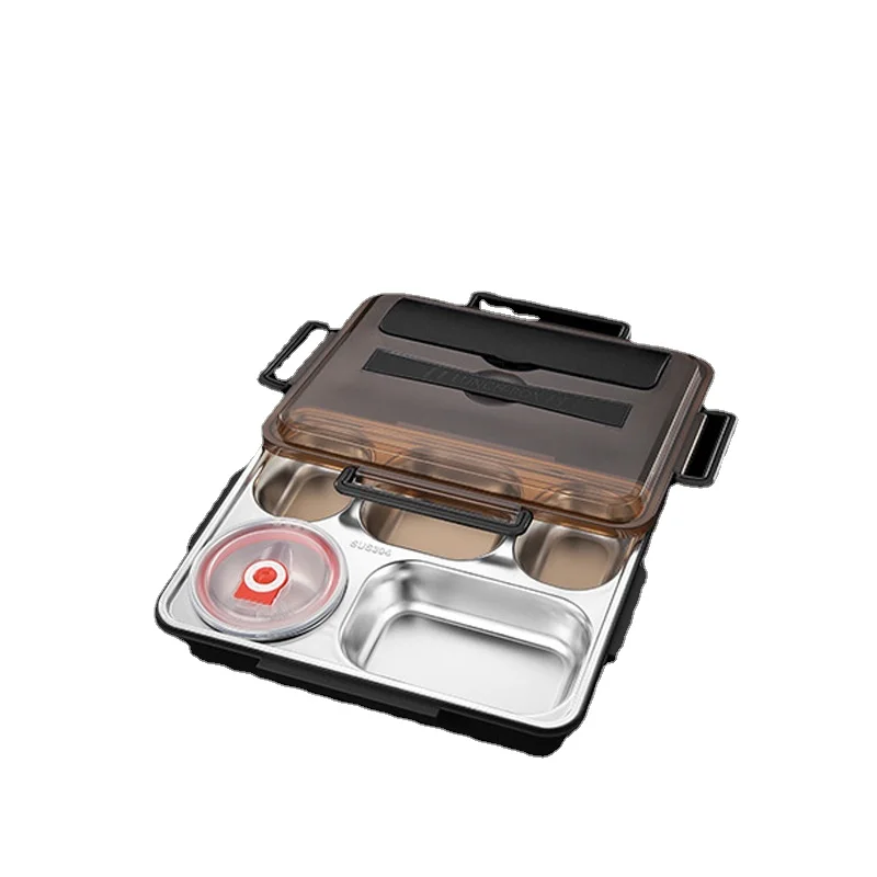 

Insulated Lunch Box Single Layer 304 Stainless Steel Bento Box Food Container Storage Portable Thermal Lunchbox Office Tableware
