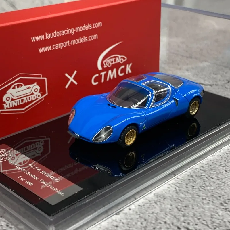 Фото Модель автомобиля CTMCK 1/64 из сплава ALFA ROMEO 33 Coupe Stradale 1967 года, детская игрушка, предмет коллекционирования, подарок для мальчиков №2