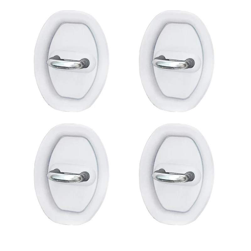 

4 шт. Бесшумная амортизационная Накладка для двери, силиконовая дверная защелка, универсальная защитная втулка для двери для моделей автомобилей