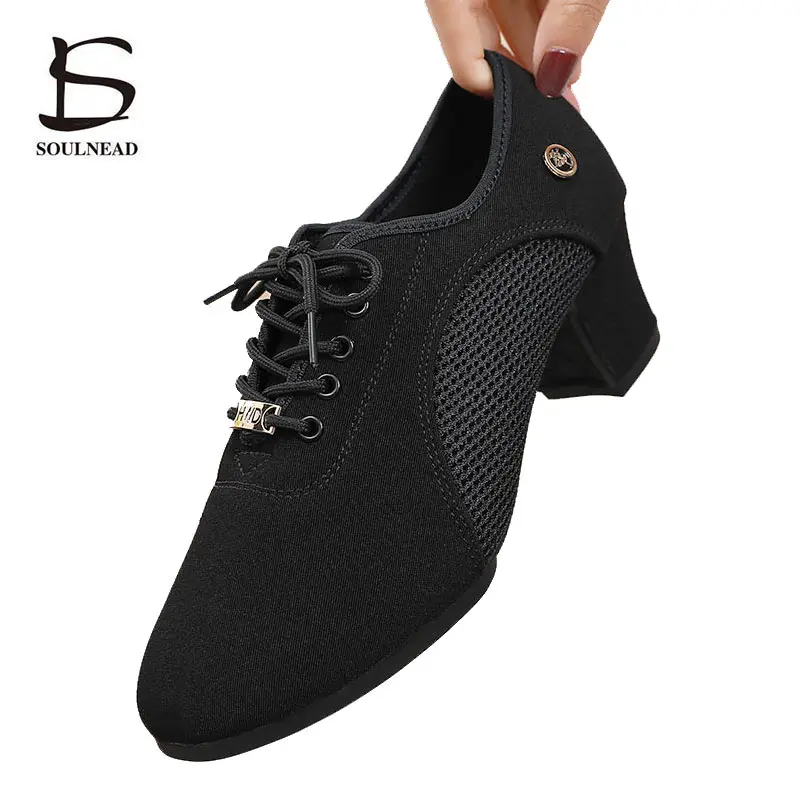 Latin Dance Shoes For Women Female Jazz Salsa Dancing Shoes Girls Training Ballroom Tango Modern Sneakers