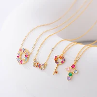 colored zircon series matching necklace 925 sterling silver for women designer jewelry retro with free shipping accessories