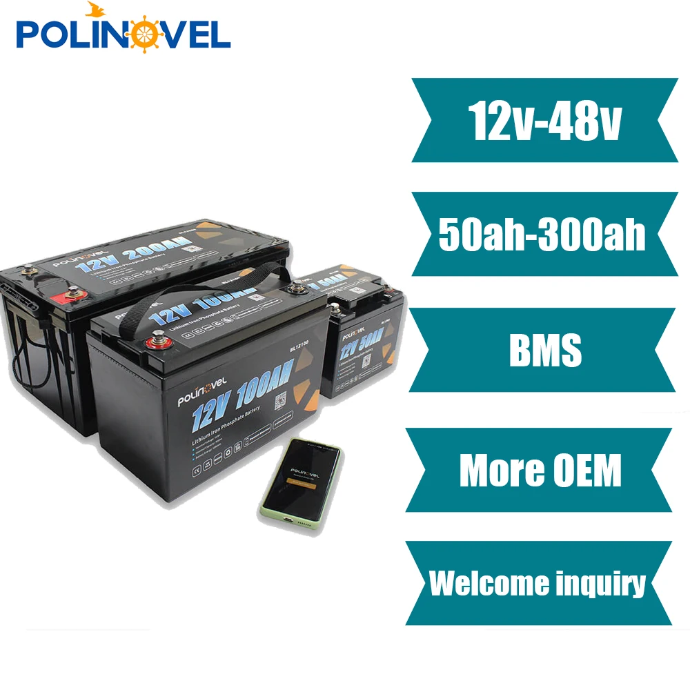 

Литий-железо-фосфатная батарея, 12 В, 24 В, 100 Ач