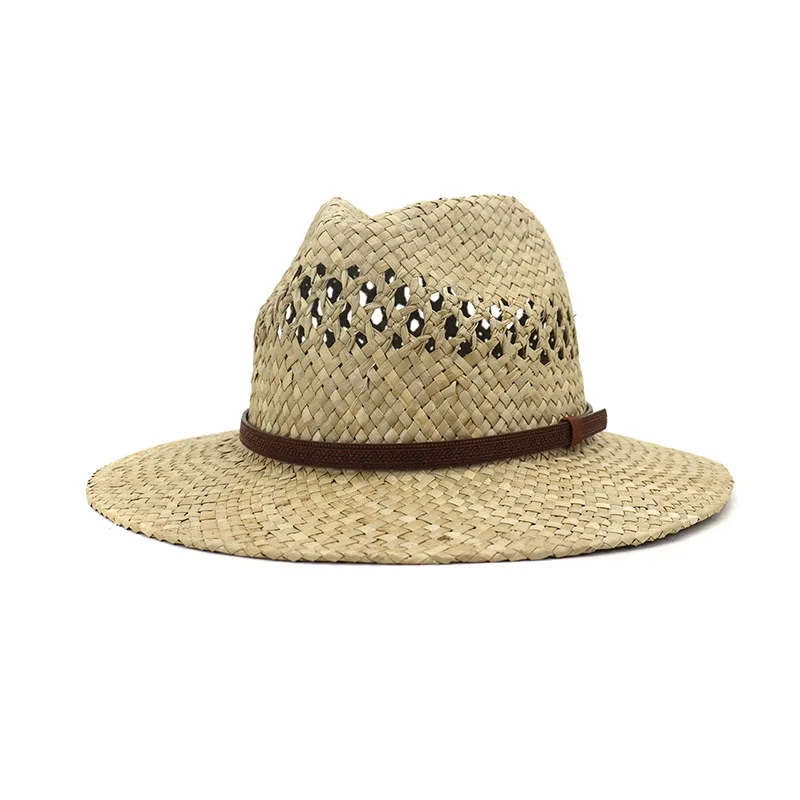 

Шляпа от солнца для мужчин и женщин, мужские летние шляпы, индивидуальная ковбойская соломенная шляпа в западном стиле, Пляжная Шляпа