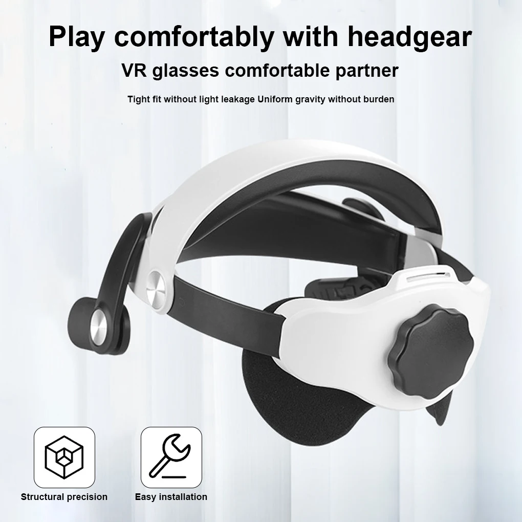 

VR Headset Shockproof Head Strap Ergonomic Design Adjustable Headband Replacing Parts Replacement for Oculus Quest 2