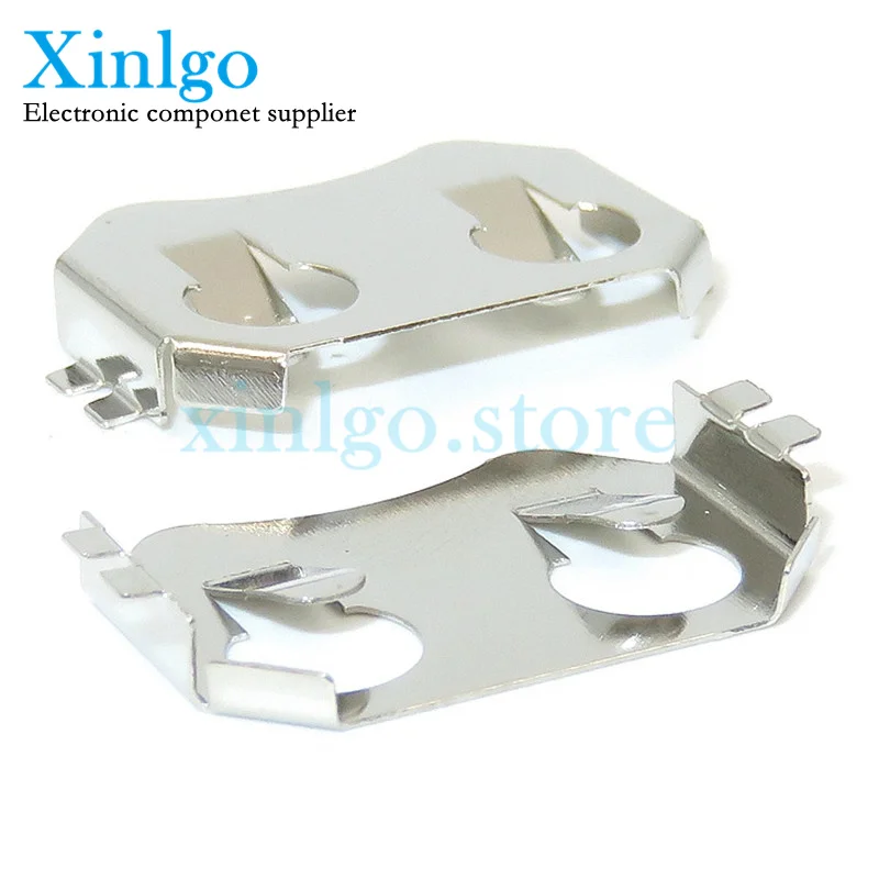 20 шт. SMD Вкладка 20.0 мм CR2032 2032 CR2025 CR2020 Держатель батареи кнопочной батареи Монетная задержка Крестовина BK-912 Поверхностный монтаж печатной платы