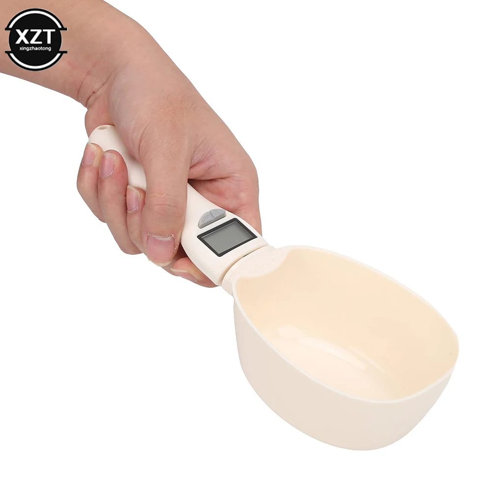 Electronic Kitchen Scale Digital Measuring Pet Food Spoon Pet Feeder With LCD Display Kitchen Tool For Milk Sugar Coffee Scale images - 3