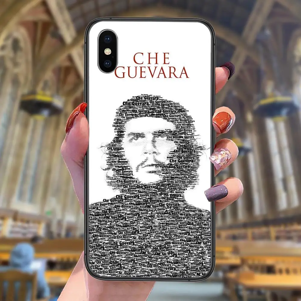 Che Guevara красный флаг дешевый настоящий черный чехол Модный для Galaxy S30 S21 S20 Fe S10 S10E S9