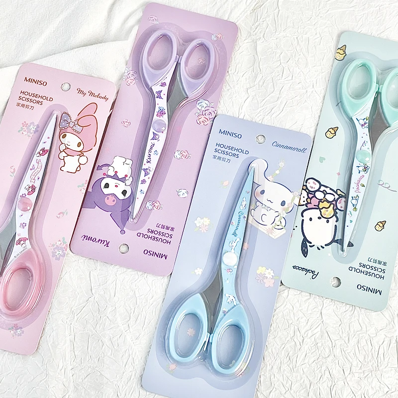 

Kawaii Cute Sanrio Scissors Hellokitty Mymelody Cinnamorroll Cartoon Animation New Creative Home Scissors Office Supplies