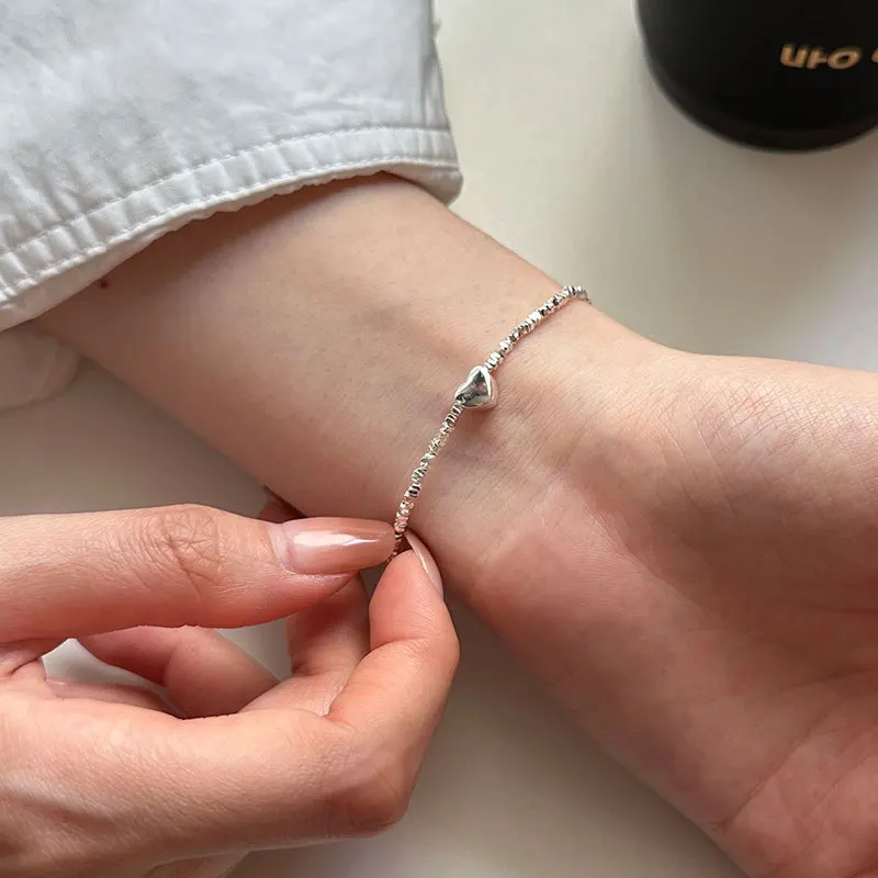 

Женский браслет из серебра 100 пробы, с асимметричной огранкой