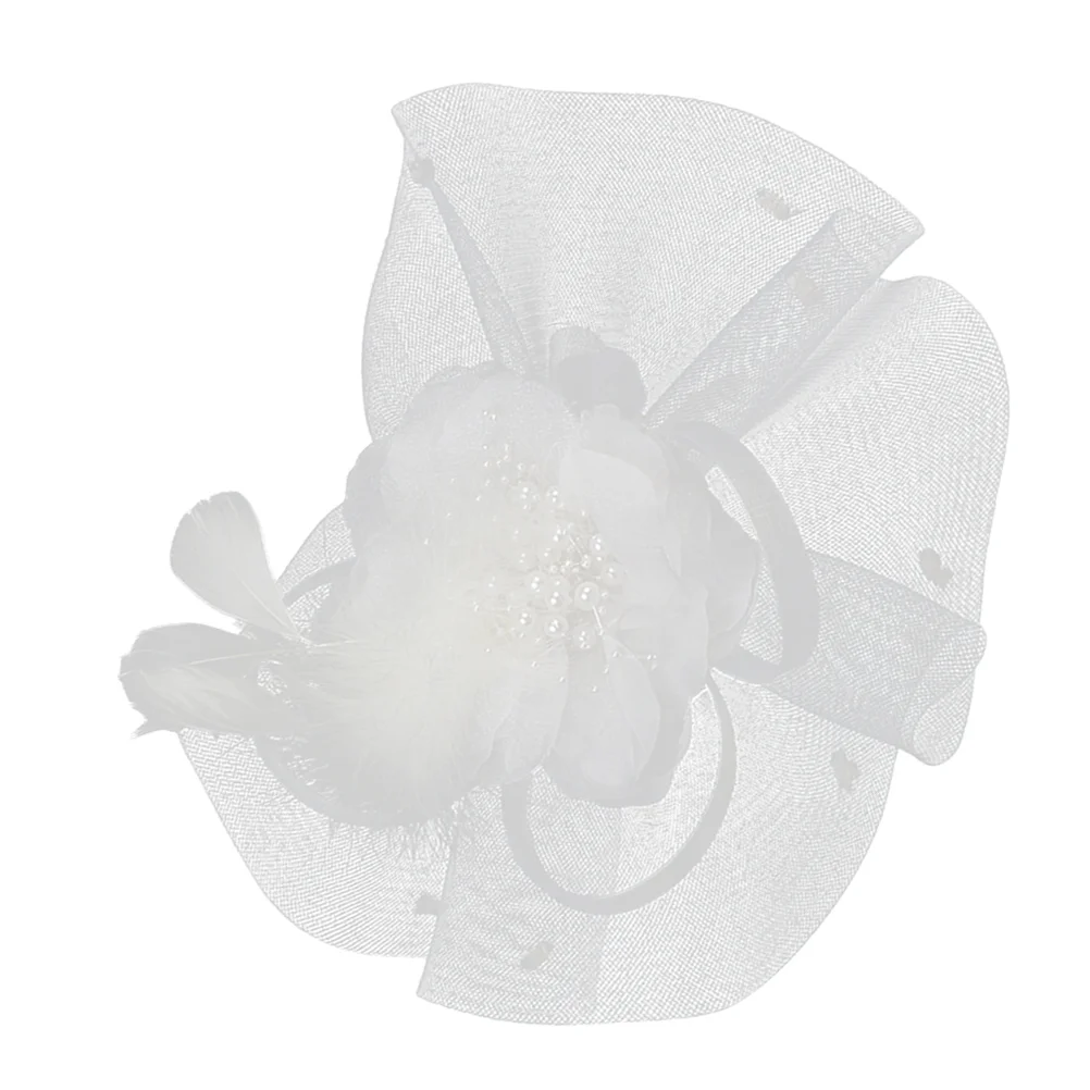 

Fascinator Head Hoop Floral Prom Headband Fancy Hair Accessories Women Mesh Hat