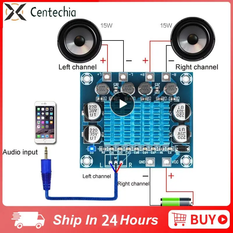 

Class D Digital Audio Power Amplifier Board 3a Dual Channel Mp3 Amplifier Module Easy To Link 30w30w Tpa3110 Xh-a232 Official