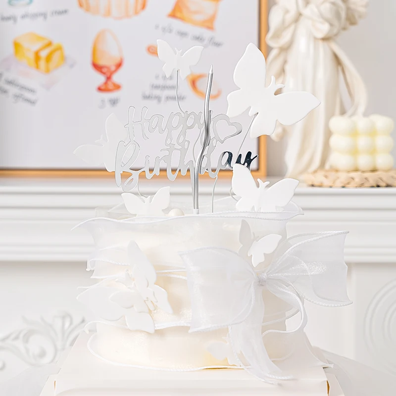 

Wedding Valentine Party Dessert Baking Decoration Symphony Color Fishtail Yarn Phnom Penh Raw Girl Birthday Cake Topper Supplies