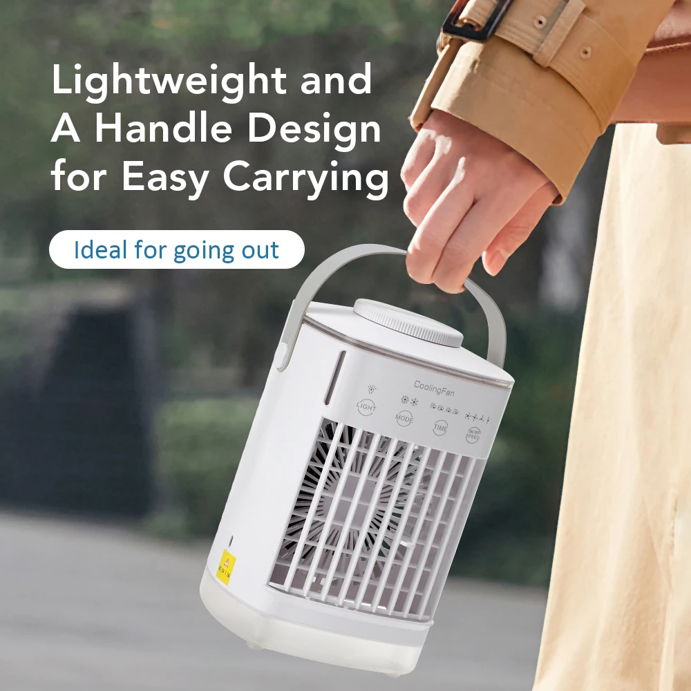 Mini ventilador con tanque de condensado