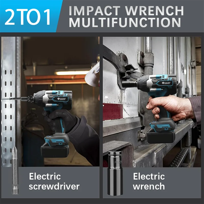 DTW700 Электрический бесщеточный аккумуляторный ударный гайковерт Goddess 1/2 с высоким