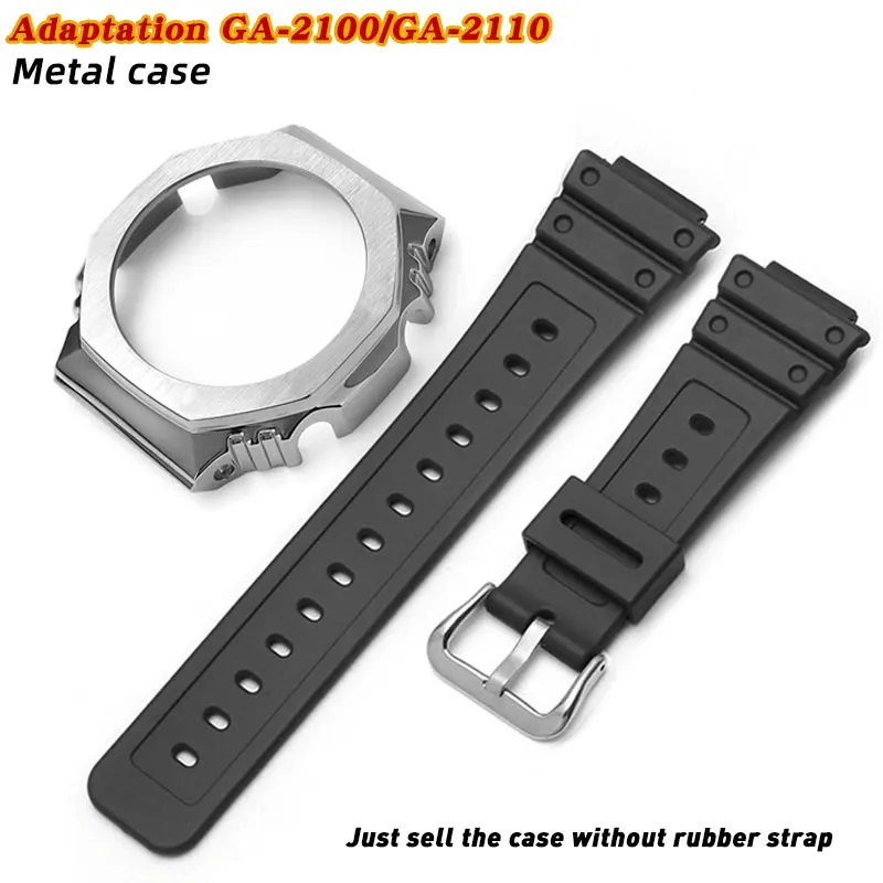 

Applicable for Casio Oak GA2100 Metal Watch Case Ga2110 Resin Strap Applicable GA-2100 Men and Women Watch Modification Kit