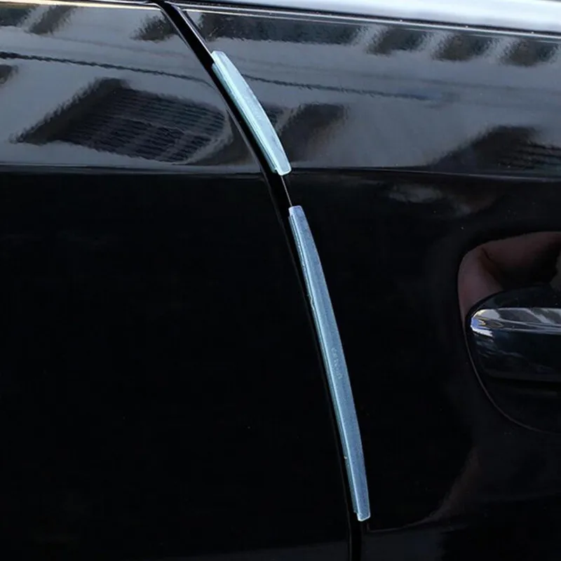 

8 шт., прозрачные защитные наклейки на двери автомобиля