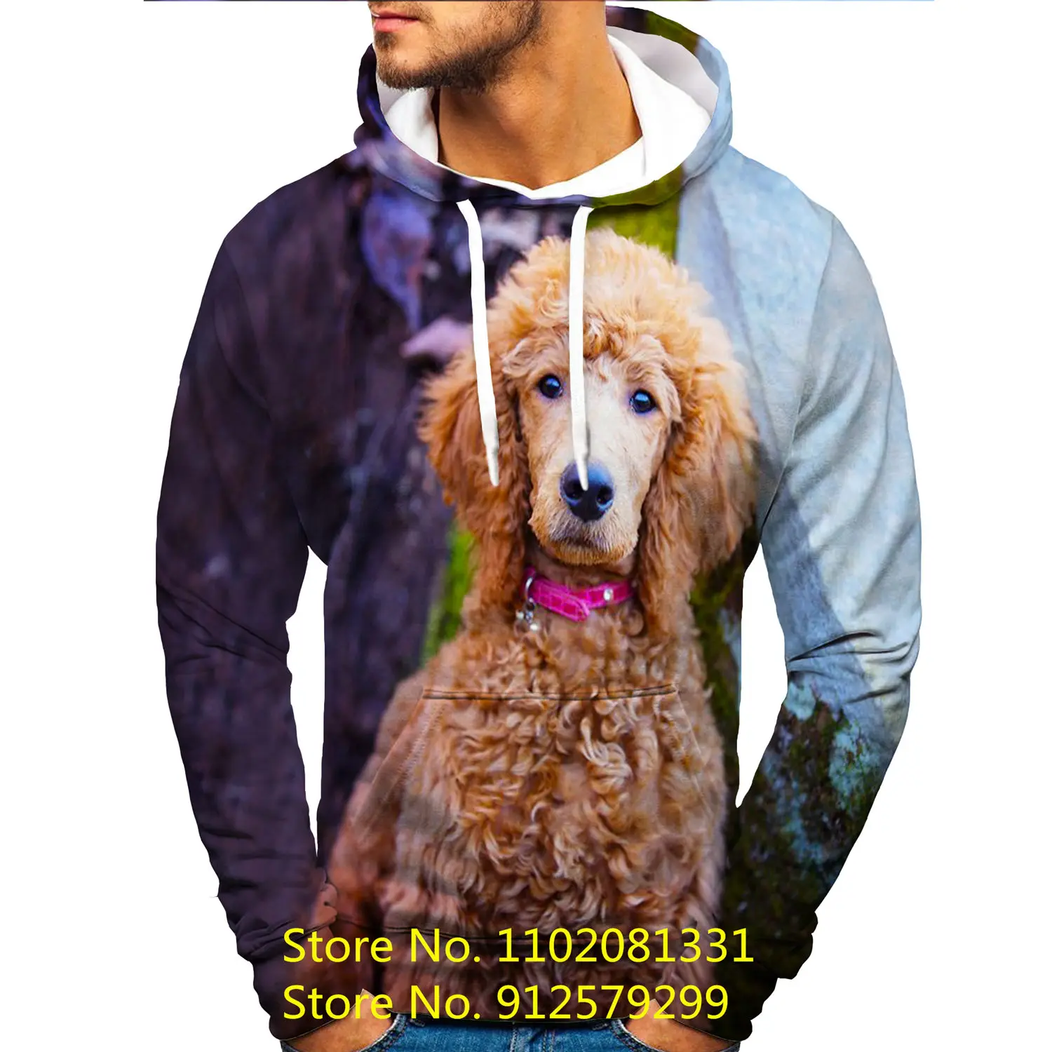 2022 Cute Animal Dog Men's Hoodies Sweatshirts Couple Hoodie Funny Men Sweatshirt