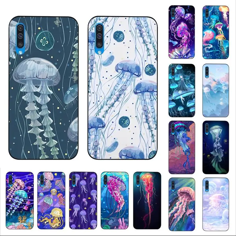

Cute Cartoon Jellyfishes Phone Case for Samsung A51 01 50 71 21S 70 31 40 30 10 20 S E 11 91 A7 A8 2018