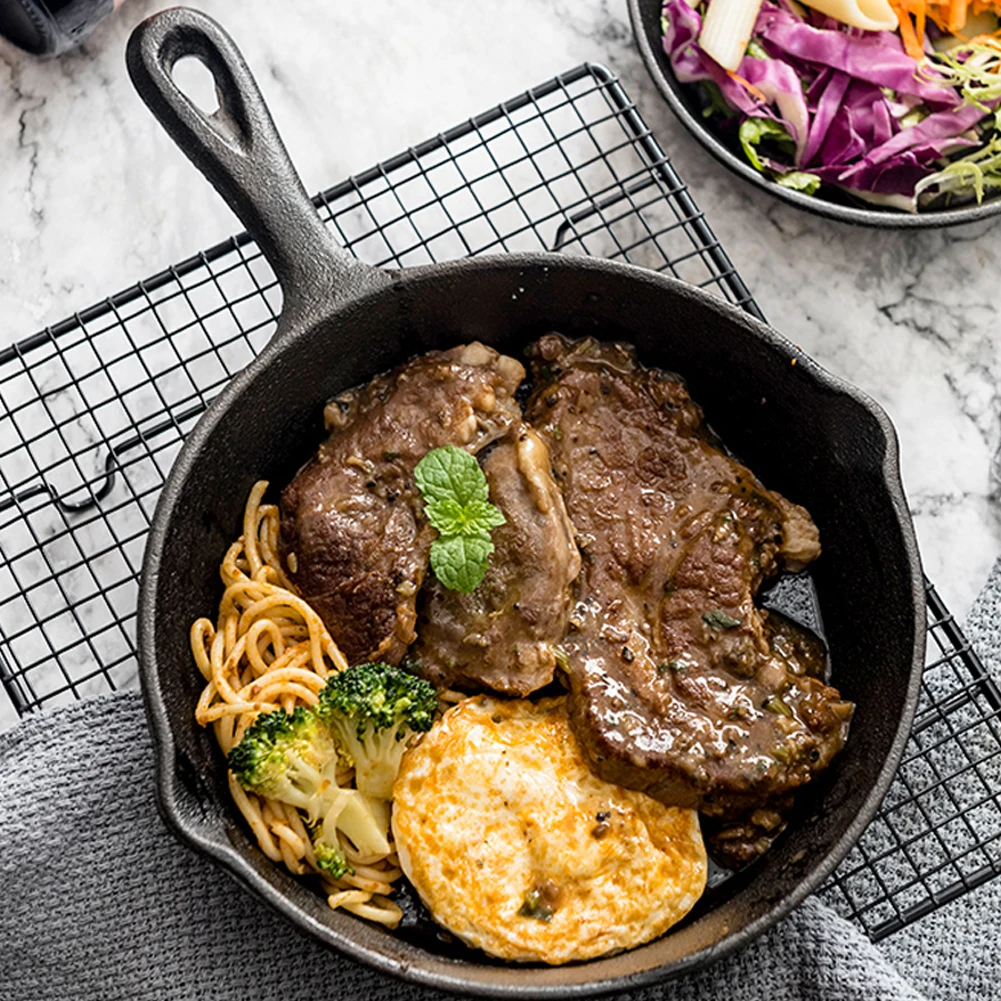 frying pan uncoated non stick skillet steak flat cooking pan iron pancake egg fryer kitchen cookware fryer kitchen appliance new free global shipping