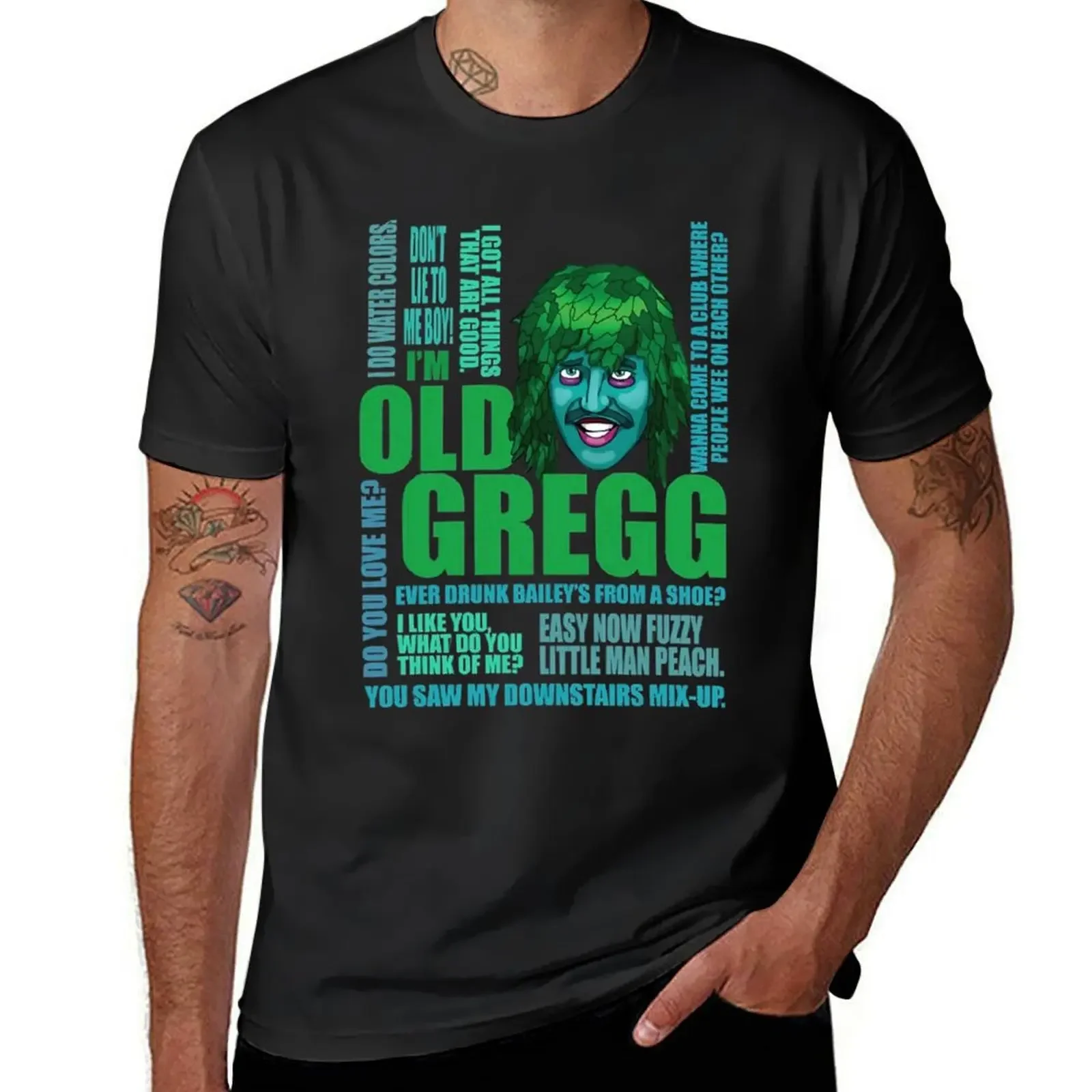 I'm Old Gregg (светильник Ver) футболка с рисунком аниме летние топы милая одежда