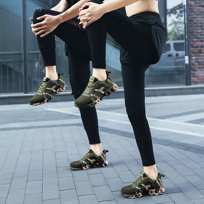 

Парные камуфляжные дышащие кроссовки Женская спортивная обувь Нескользящая уличная Армейская Обувь для тренировок для мужчин Треккинговая походная обувь