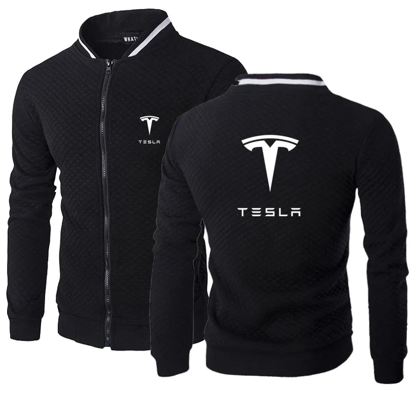 

High Quality New Fashion Male Coat Tesla Logo Men's Jacket Men Men's Jacket Autumn Winter New Print Men Jacket Tops