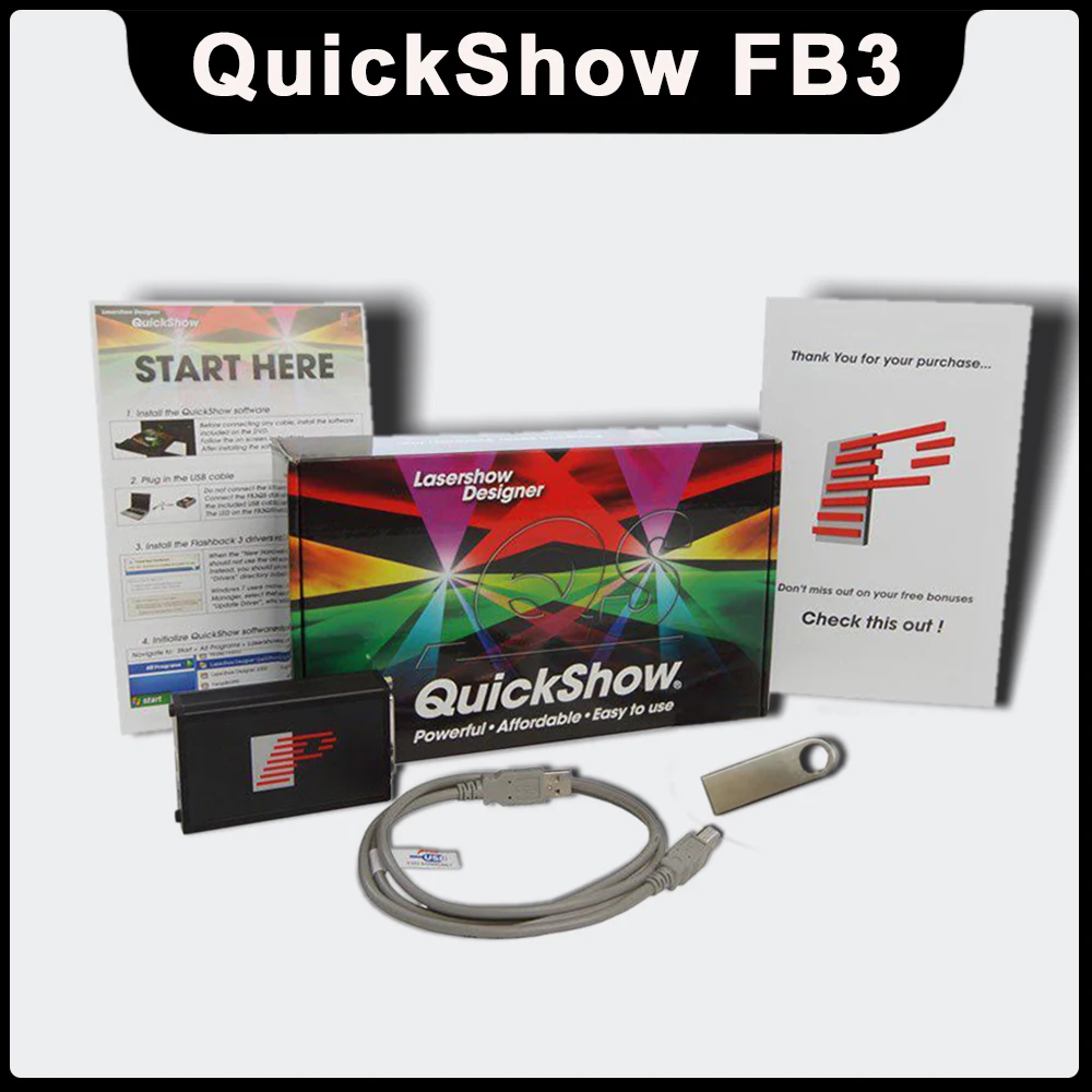 

NEW Pangolin Quickshow FB3 With DMX Stage Laser Light Controller Laser Software for professional Laser Stage Lighting DJ Effect