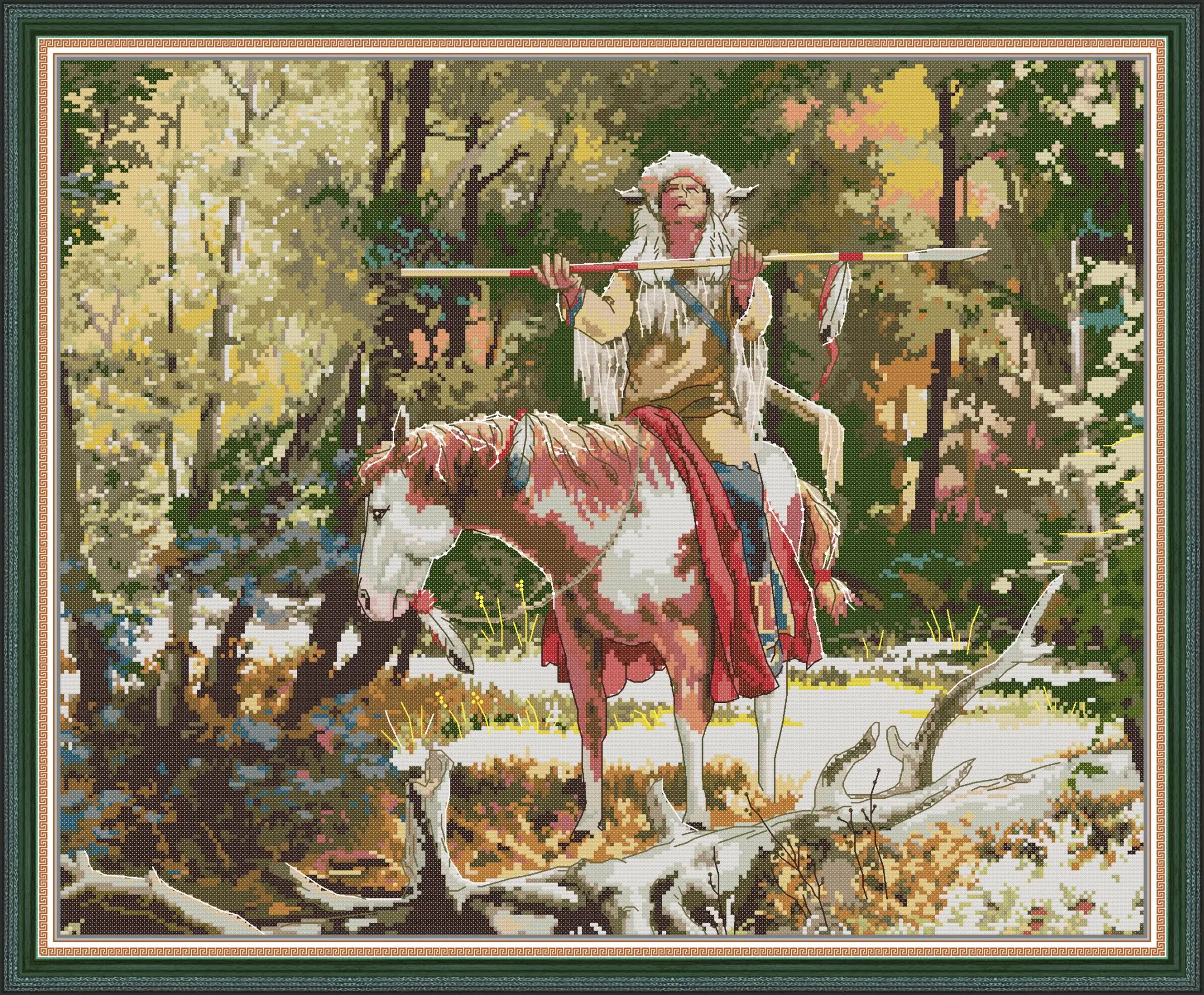 

Pray Embroidery Stamped Cross Stitch Patterns Kits Printed Canvas 11CT 14CT Needlework Cross-Stitch