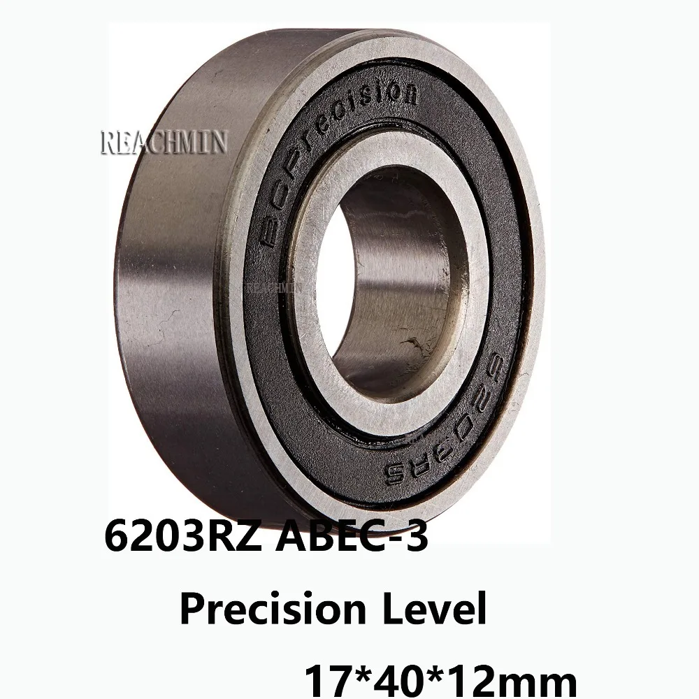 

4 шт./лот 6203RZ ABEC-3 радиальный шарикоподшипник, прецизионный уровень 6203-RZ 17*40*12 мм 17*40*12 52100, хромированная сталь, низкий уровень шума