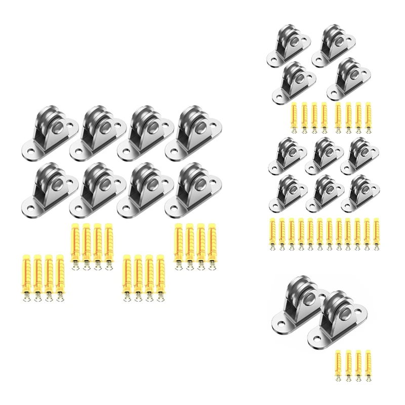 

304 блок шкива из нержавеющей стали, маленький блок шкива, ручное управление материалами и набор для самостоятельной сборки, перемещение 8 шт.