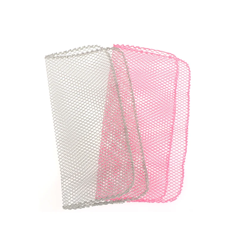 2PCS Pink/Grey Dish Washing Net Cloths Rapid Dry Scourer Inodore Mesh Washing Cloths Kitchen Cleaning Cloths images - 6