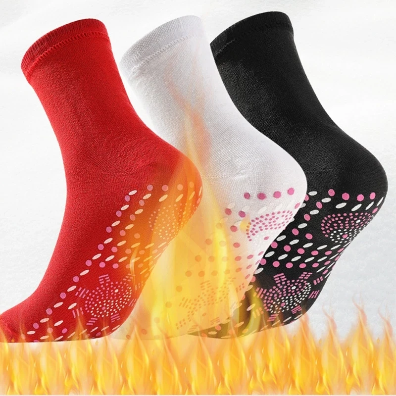 Winter Warm Socks Self-Heating Health Socks Pain Relief Outdoor Anti-Cold Therapy Magnetic Thermal Stockings for Men Women