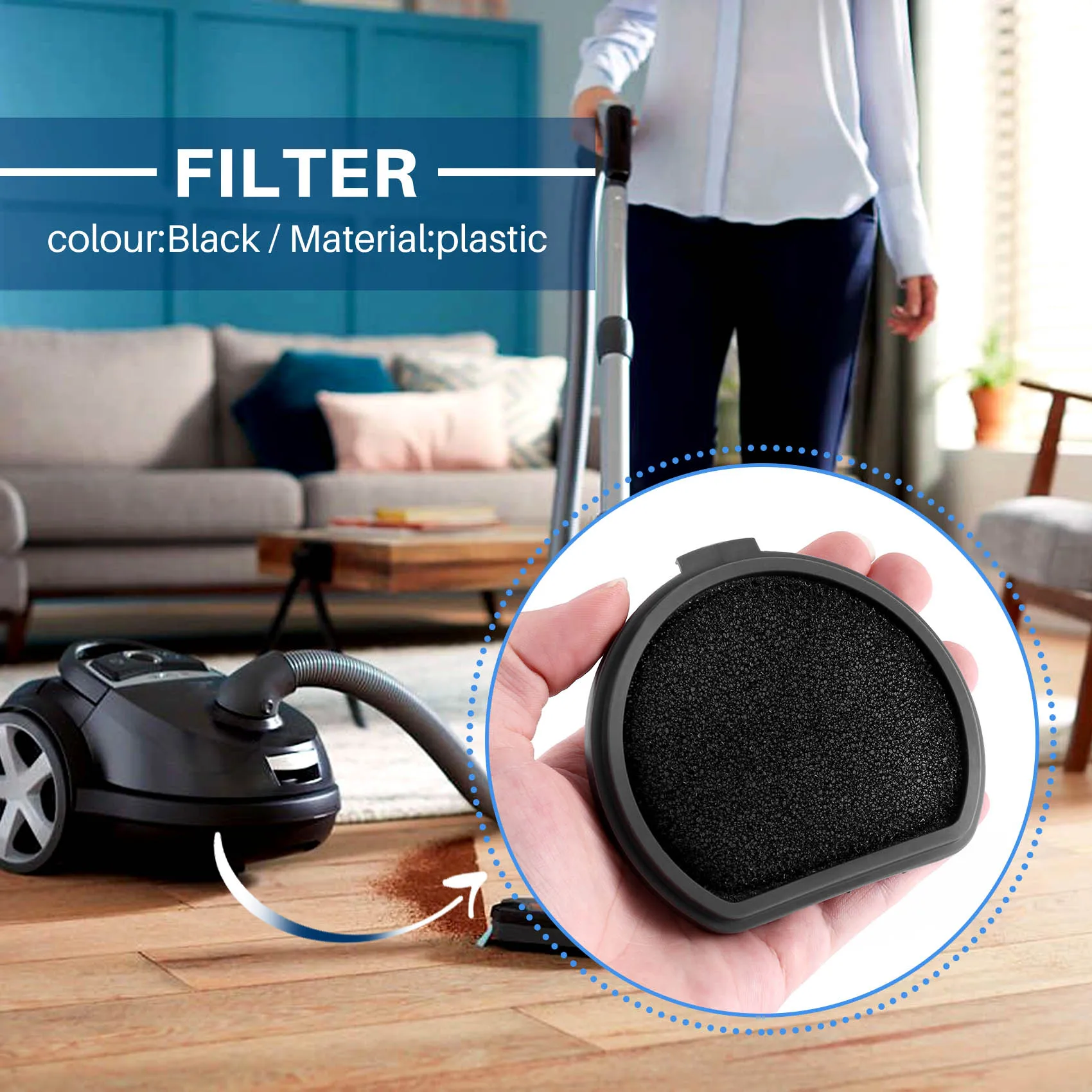 2 шт. фильтр Hepa моющийся для телефона