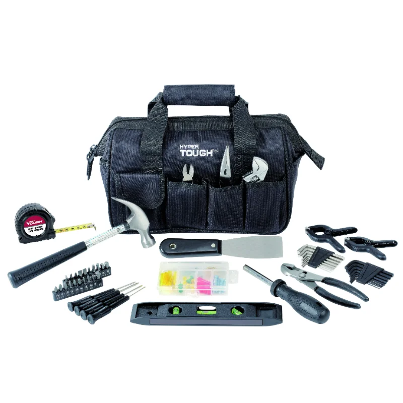 Hyper Tough 89-Piece Black Household Tool Set