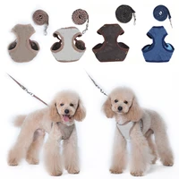 pet leash dog leash set leash cat adjustable dog chest back pet seat belt dog accessories for small dogs harness dog collar pet
