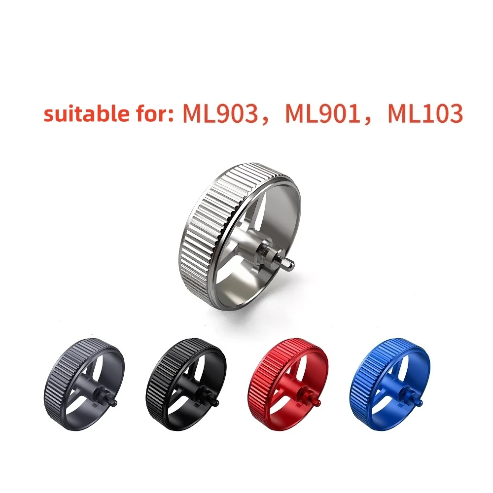 Фото Цельное металлическое колесо прокрутки мыши для ThundeRobot ML903/ML901/ML103, сменный ролик для мыши из алюминиевого сплава, аксессуар №1