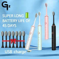 new 2022 n100 sonic electric toothbrush adult timer brush 6 mode usb charger rechargeable tooth brushes replacement heads set