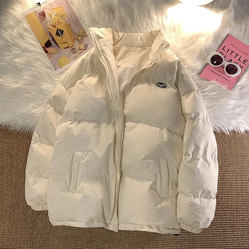 

Women Winter Cotton Coat 2023 New Women Cotton Padded Coat Korean Loose Hooded Parkas Coat Winter Warm Thicken Outwear