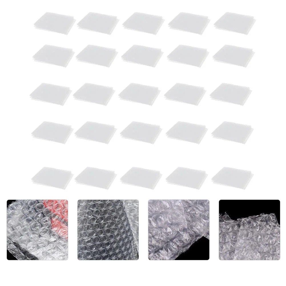 

200 Pcs Double-sided Bubble Film Bag Envelope Package Envelopes Clear Pouch Mailing Environmental Plastic with closure
