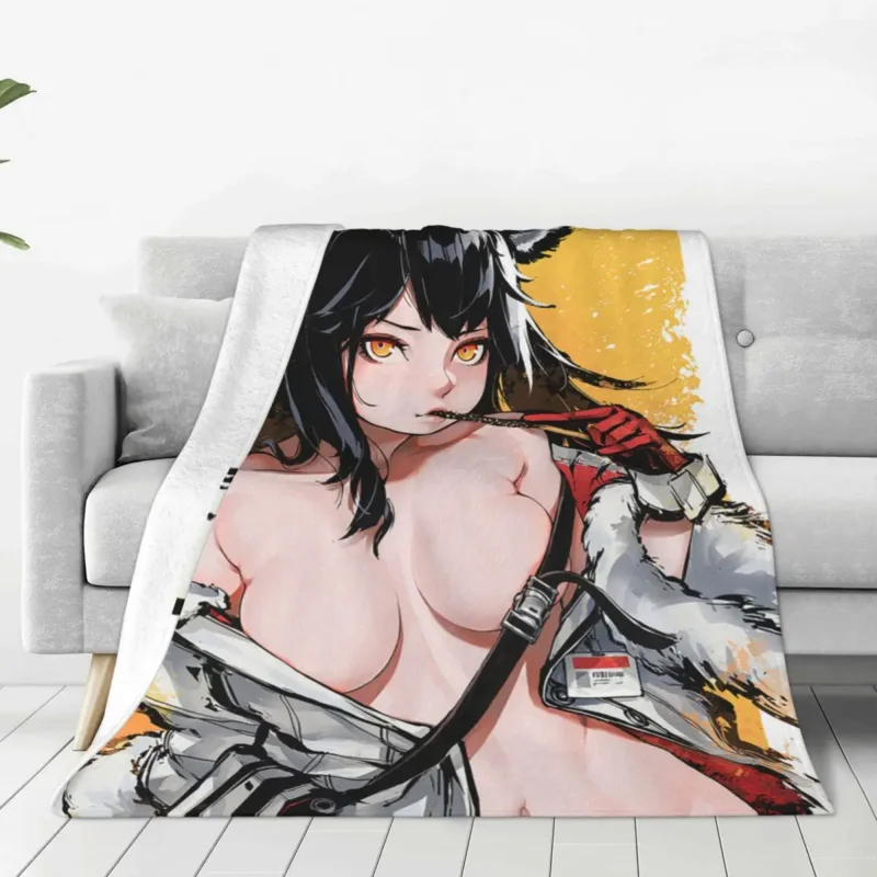 

Вязаное одеяло arknight Техас, фланелевое одеяло с аниме-играми, летнее украшение с кондиционированием воздуха, легкое покрывало