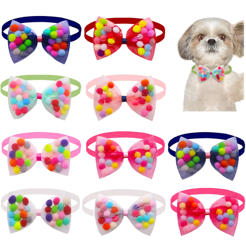 50/100pcs  Dog Supplies Small Dog Bowtie Pet Accessories Dog Bow Tie Collar Accessories Fashion Dog Bowties For Small Dogs
