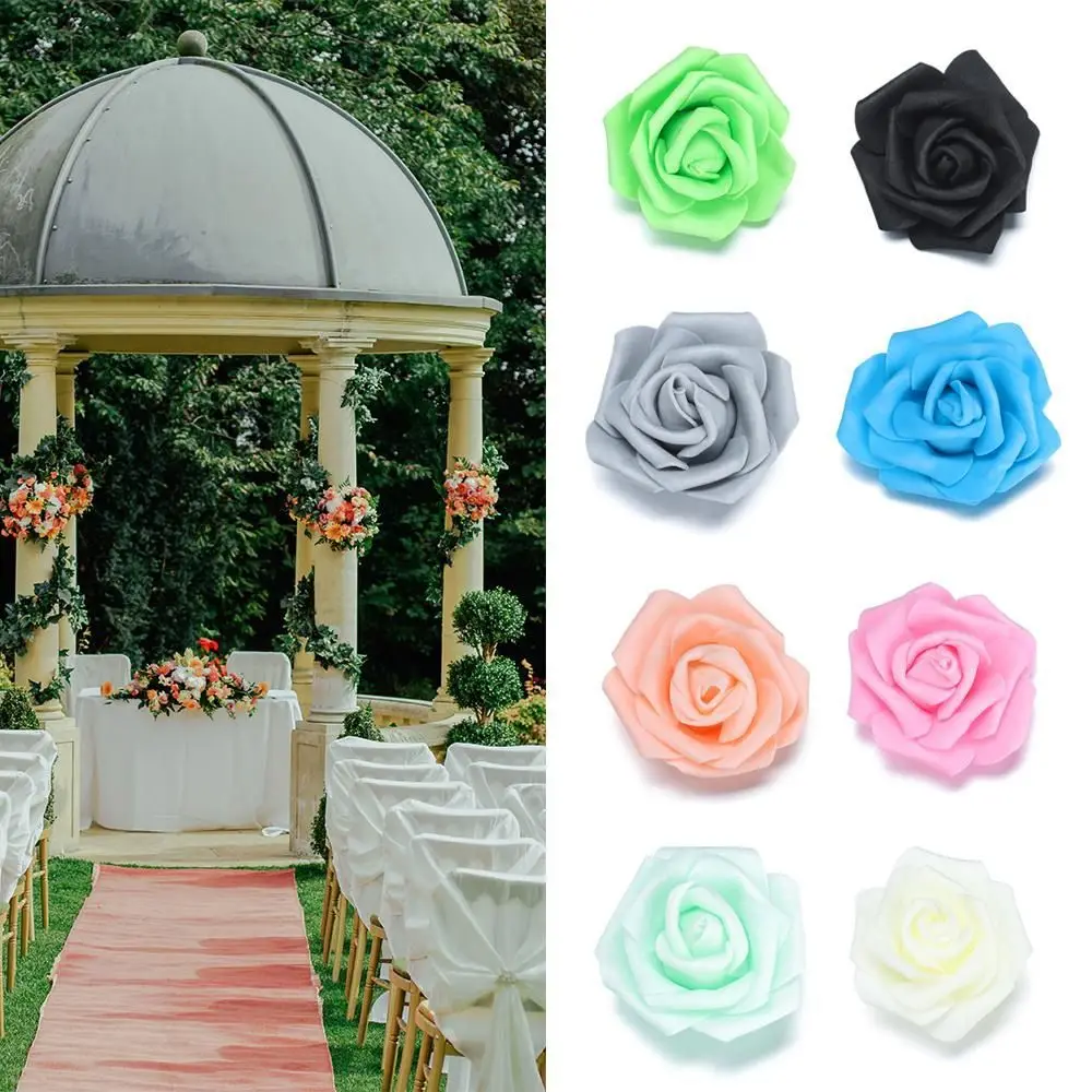 

DIY венки, розы, цветные искусственные розы из пенополиэтилена, реальные прикосновения, декоративные принадлежности, розы, цветы, украшение для дома