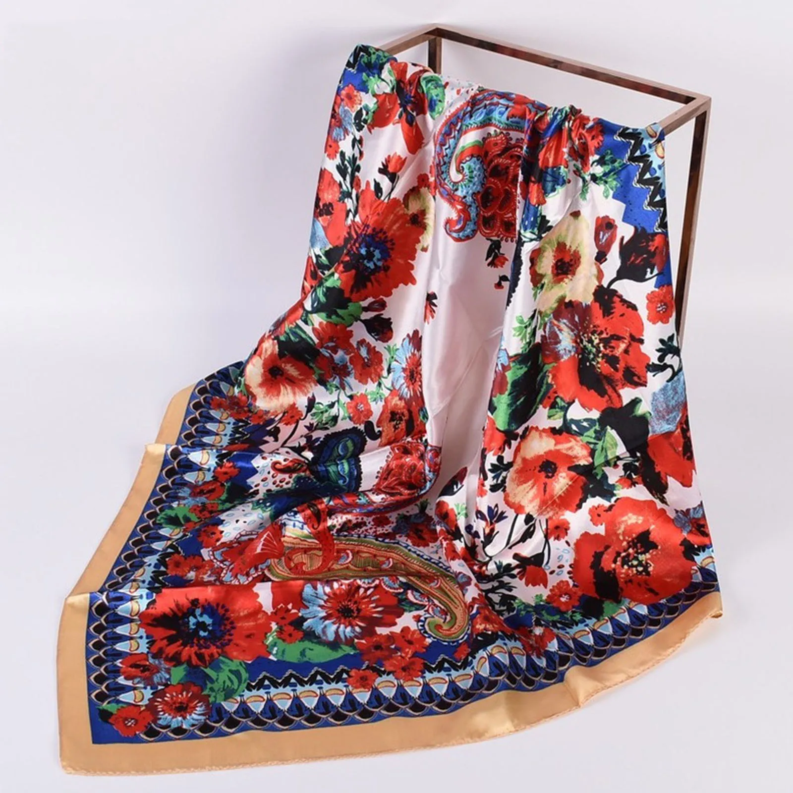 

Boho Printed Silk Headband Feeling Women Bandanas Scarf Bandana Scarves Scarf White Scarf for Dogs Cotton Toddler Scarf