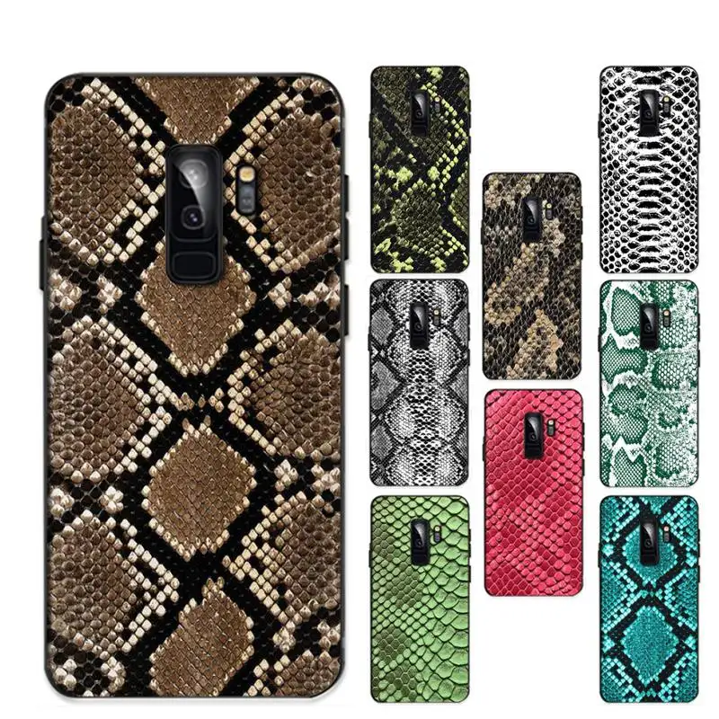 

RuiCaiCa Snake Skin Phone Case For Samsung Galaxy S 20lite S21 S21ULTRA s20 s20plus for samsung S 21plus 20UlTRA capa
